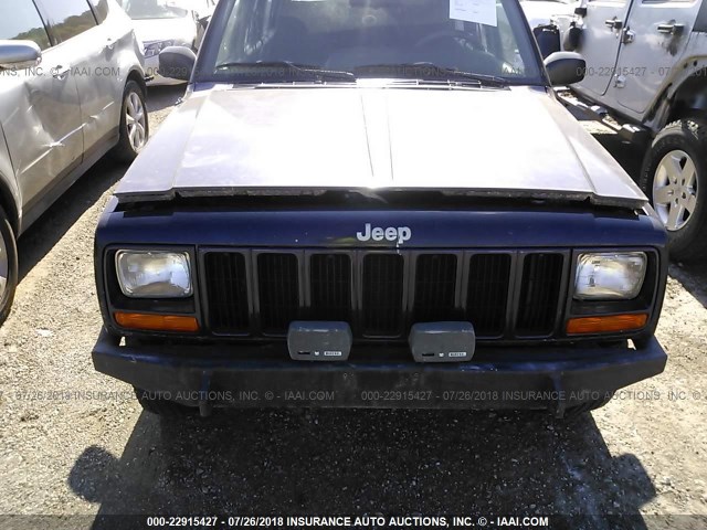 1J4FF68S5XL659549 - 1999 JEEP CHEROKEE SPORT/CLASSIC ლურჯი ფოტო 6