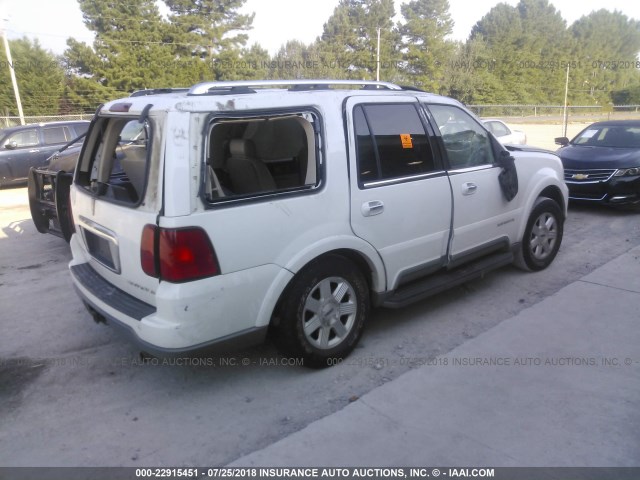5LMFU27R63LJ05345 - 2003 LINCOLN NAVIGATOR 白色 照片 4