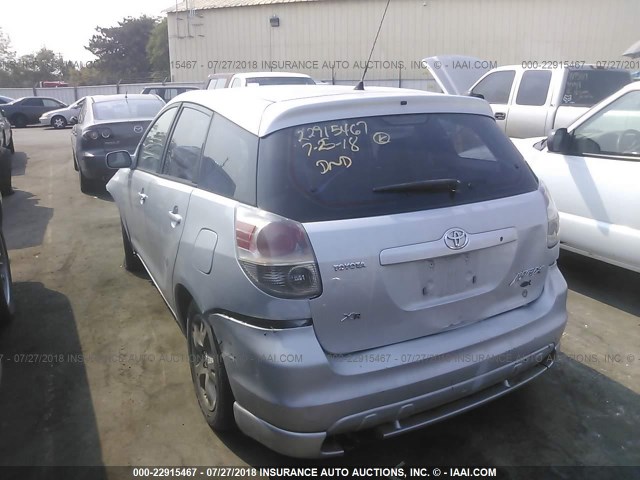2T1KR30E85C552399 - 2005 TOYOTA COROLLA MATRIX XR SILVER photo 3