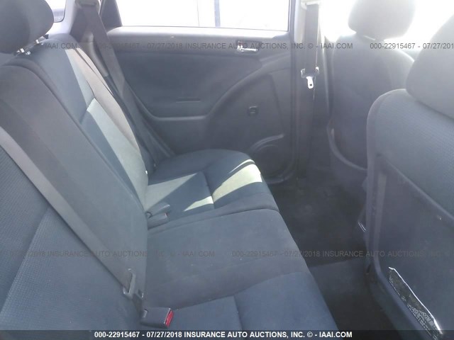 2T1KR30E85C552399 - 2005 TOYOTA COROLLA MATRIX XR SILVER photo 8