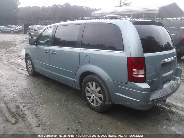 2A8HR54P38R663358 - 2008 CHRYSLER TOWN & COUNTRY TOURING BLUE photo 3