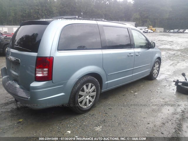 2A8HR54P38R663358 - 2008 CHRYSLER TOWN & COUNTRY TOURING BLUE photo 4