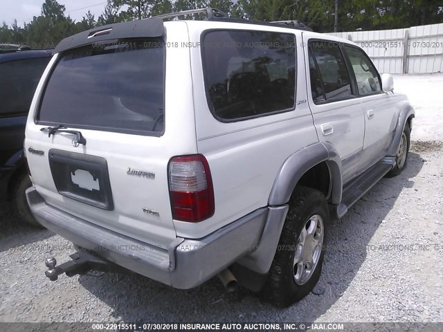 JT3GN87R8X0121862 - 1999 TOYOTA 4RUNNER LIMITED WHITE photo 4