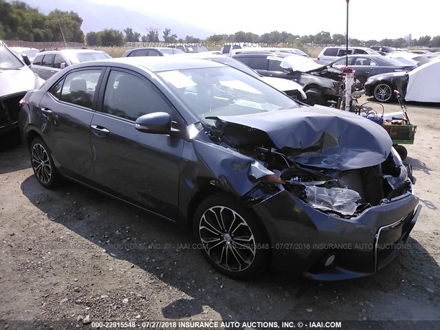 5YFBURHE4FP225229 - 2015 TOYOTA COROLLA L/LE/LE PLS/PRM/S/S PLS 灰色 照片 1