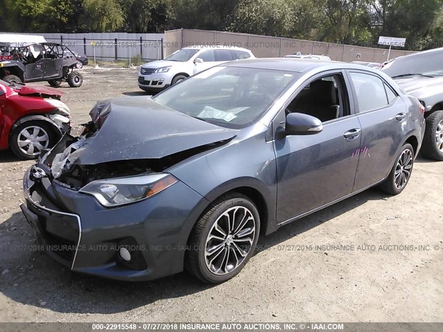 5YFBURHE4FP225229 - 2015 TOYOTA COROLLA L/LE/LE PLS/PRM/S/S PLS 灰色 照片 2
