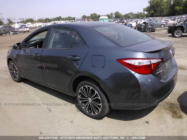 5YFBURHE4FP225229 - 2015 TOYOTA COROLLA L/LE/LE PLS/PRM/S/S PLS 灰色 照片 3