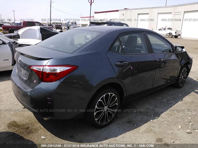 5YFBURHE4FP225229 - 2015 TOYOTA COROLLA L/LE/LE PLS/PRM/S/S PLS 灰色 照片 4