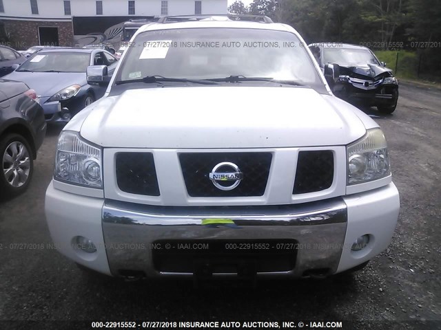 5N1AA08B94N714916 - 2004 NISSAN ARMADA SE/LE WHITE photo 6