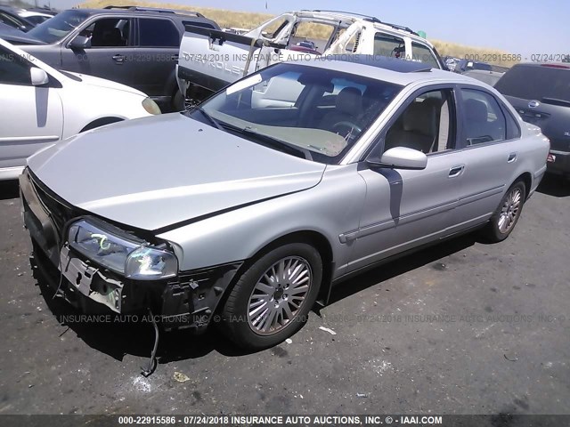 YV1TS92D841336615 - 2004 VOLVO S80 GRAY photo 2