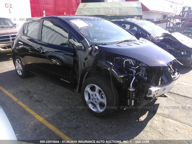 1N4AZ0CP7DC408296 - 2013 NISSAN LEAF S/SV/SL BLACK photo 1