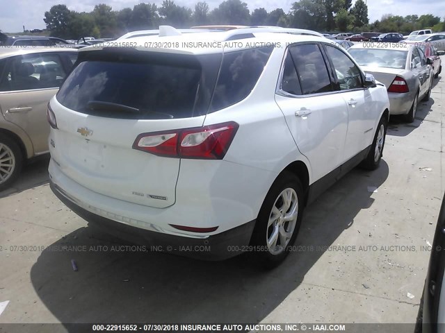 3GNAXVEV0JS528964 - 2018 CHEVROLET EQUINOX PREMIER WHITE photo 4