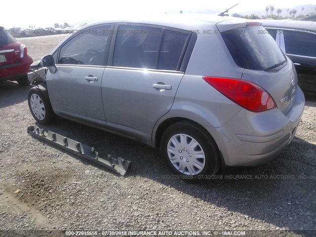 3N1BC1CP9CK298790 - 2012 NISSAN VERSA S/SL GRAY photo 3