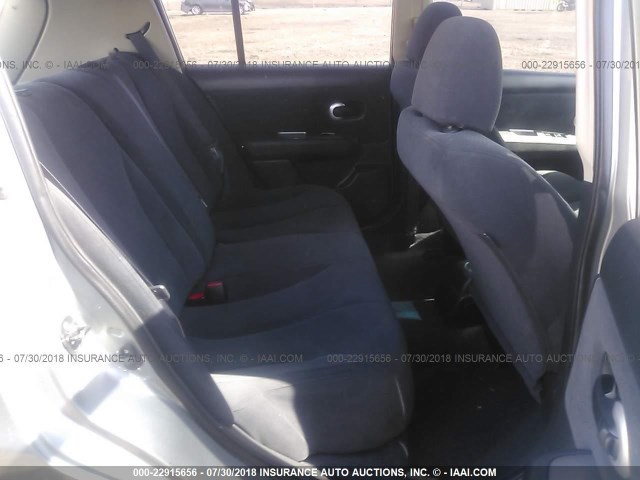 3N1BC1CP9CK298790 - 2012 NISSAN VERSA S/SL GRAY photo 8