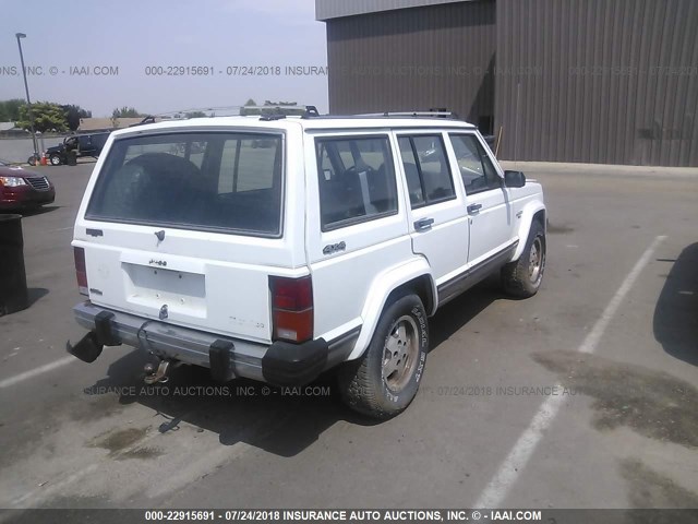 1J4FJ38L4LL148222 - 1990 JEEP CHEROKEE PIONEER WHITE photo 4