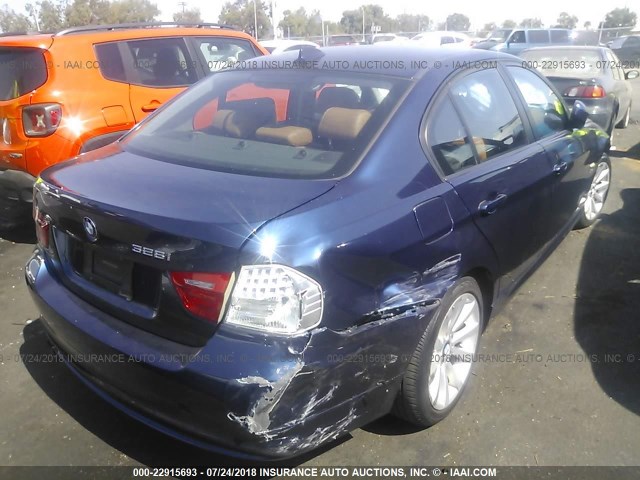 WBAPK5C55BA659909 - 2011 BMW 328 XI SULEV BLUE photo 4