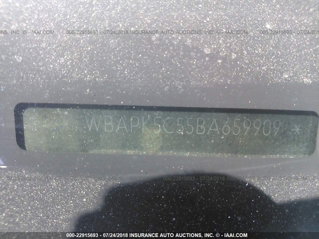 WBAPK5C55BA659909 - 2011 BMW 328 XI SULEV BLUE photo 9
