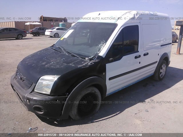 NM0LS7CN2DT157554 - 2013 FORD TRANSIT CONNECT XL WHITE photo 2