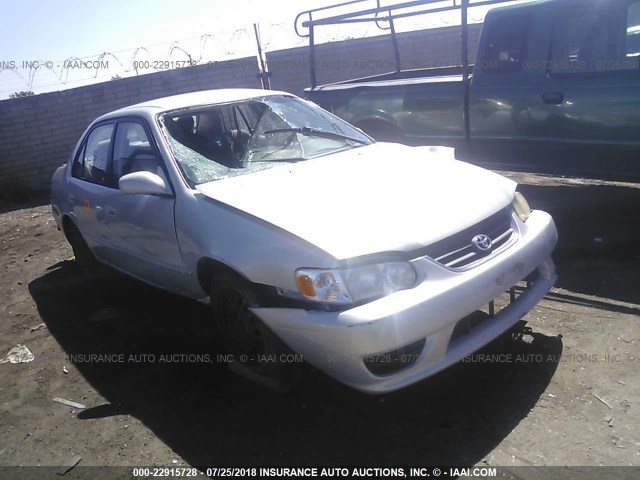 1NXBR12E01Z449486 - 2001 TOYOTA COROLLA CE/LE/S SILVER photo 1