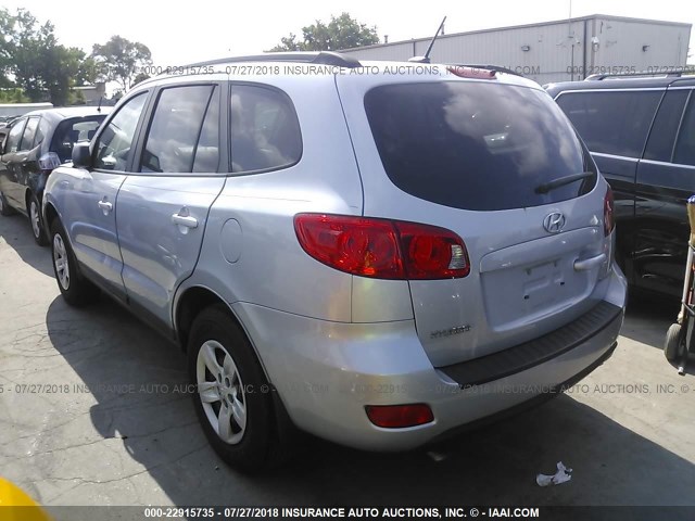 5NMSG13D39H276842 - 2009 HYUNDAI SANTA FE GLS SILVER photo 3