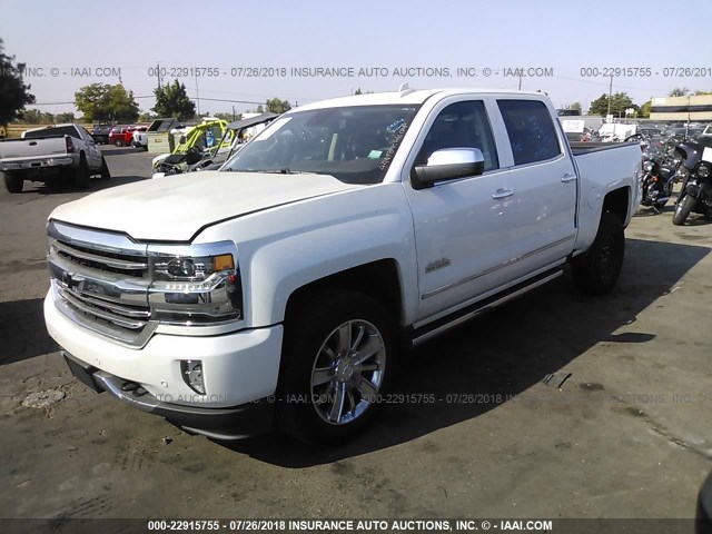 3GCPCTEJ6HG472381 - 2017 CHEVROLET SILVERADO C1500 HIGH COUNTRY WHITE photo 2