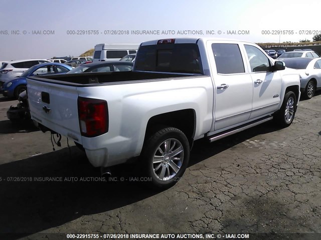 3GCPCTEJ6HG472381 - 2017 CHEVROLET SILVERADO C1500 HIGH COUNTRY WHITE photo 4