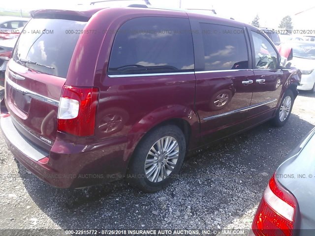 2C4RC1JG7GR150218 - 2016 CHRYSLER TOWN & COUNTRY LIMITED RED photo 4