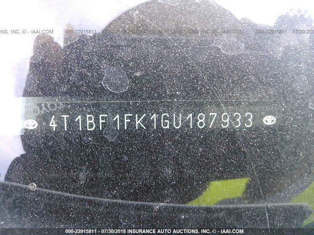 4T1BF1FK1GU187933 - 2016 TOYOTA CAMRY LE/XLE/SE/XSE 白色 照片 9