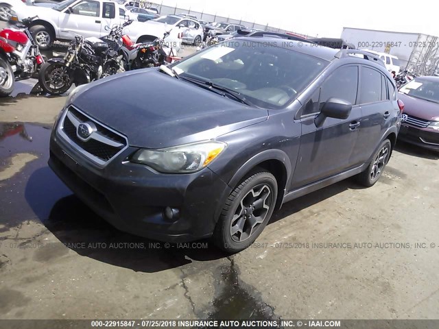 JF2GPACC2D2832666 - 2013 SUBARU XV CROSSTREK 2.0 PREMIUM GRAY photo 2