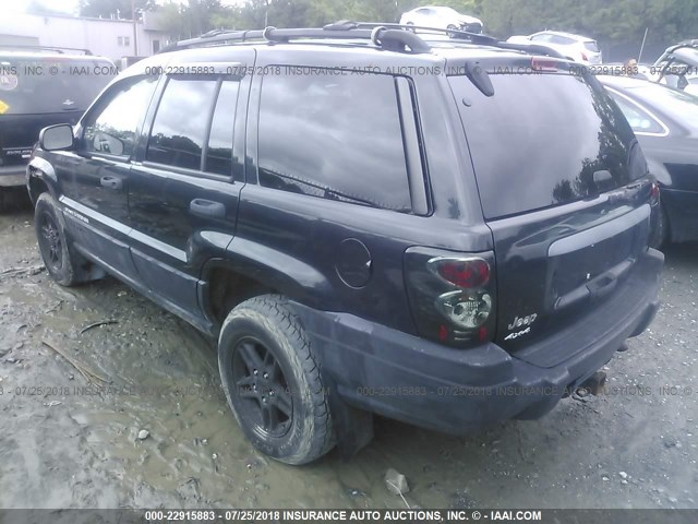 1J4GW48S54C155569 - 2004 JEEP GRAND CHEROKEE LAREDO/COLUMBIA/FREEDOM 黑色 照片 3