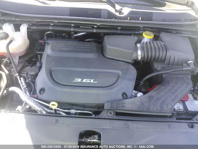 2C4RC1BG9HR803423 - 2017 CHRYSLER PACIFICA TOURING L Մոխրագույն լուսանկար 10