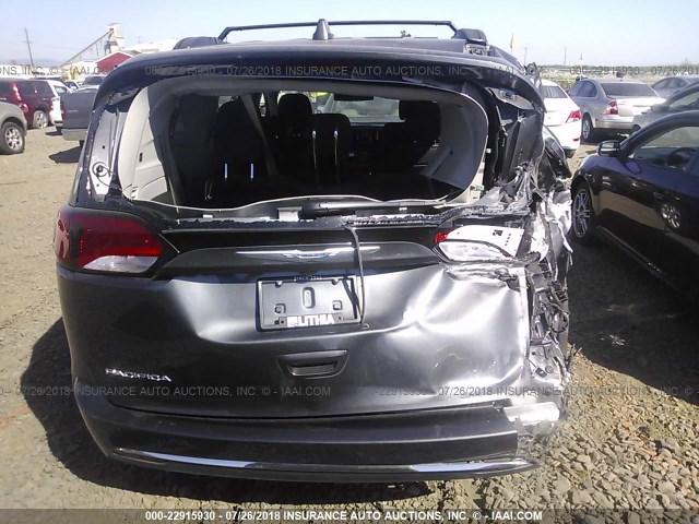 2C4RC1BG9HR803423 - 2017 CHRYSLER PACIFICA TOURING L Մոխրագույն լուսանկար 6