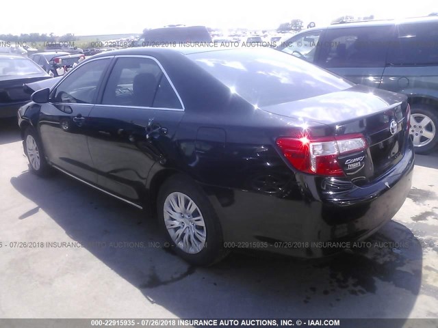 4T4BF1FK7CR269682 - 2012 TOYOTA CAMRY SE/LE/XLE BLACK photo 3