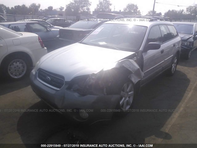 4S4BP61CX67329770 - 2006 SUBARU LEGACY OUTBACK 2.5I GRAY photo 2