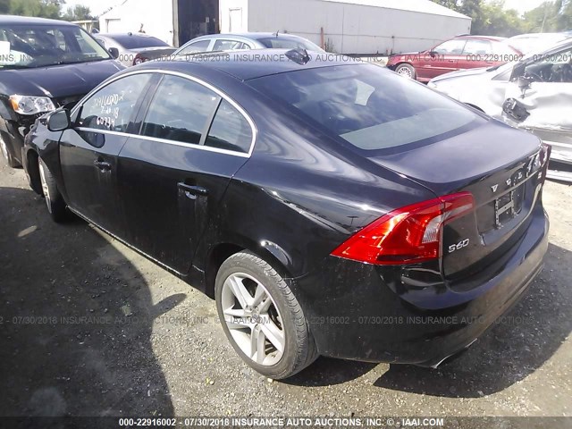 YV140MFK8F1341158 - 2015 VOLVO S60 PREMIER BLACK photo 3