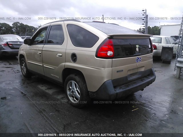 3G7DB03E13S599991 - 2003 PONTIAC AZTEK Champagne photo 3