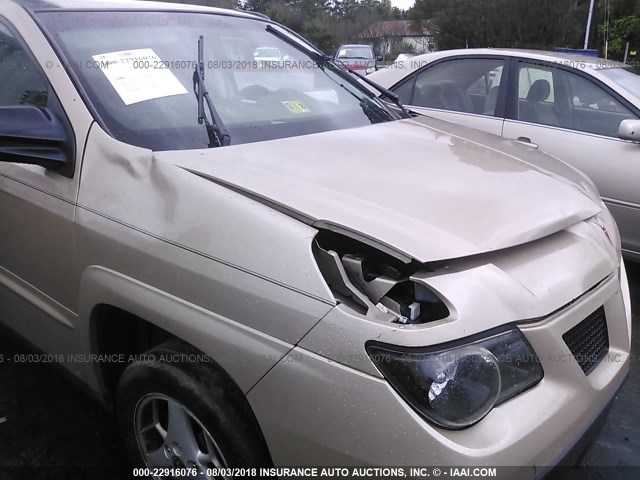 3G7DB03E13S599991 - 2003 PONTIAC AZTEK Champagne photo 6