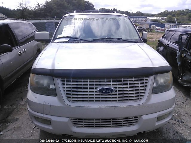 1FMFU20566LA37630 - 2006 FORD EXPEDITION LIMITED WHITE photo 6