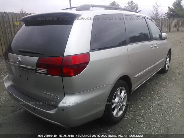 5TDZA22C34S172100 - 2004 TOYOTA SIENNA XLE/XLE LIMITED BEIGE photo 4