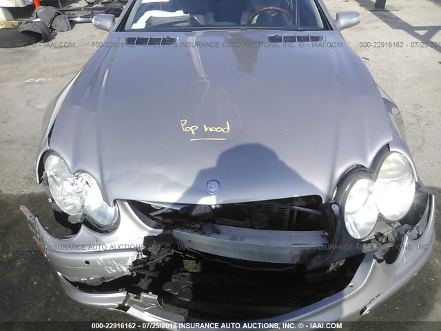 WDBSK75F44F077271 - 2004 MERCEDES-BENZ SL 500 GRAY photo 10