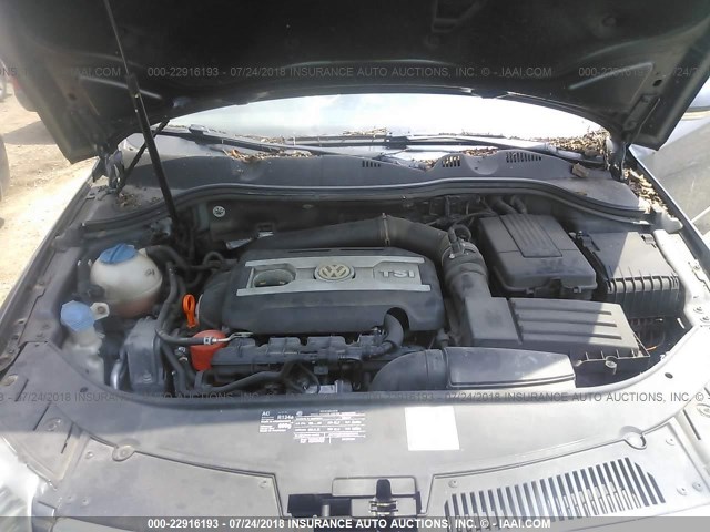 WVWJK73C89P015136 - 2009 VOLKSWAGEN PASSAT TURBO GRAY photo 10