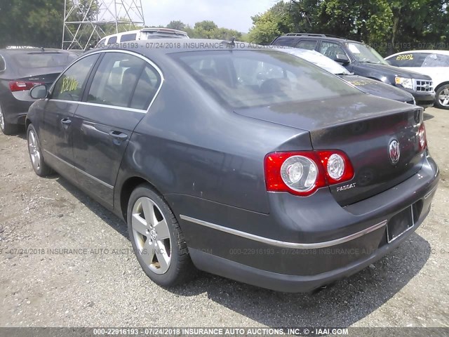 WVWJK73C89P015136 - 2009 VOLKSWAGEN PASSAT TURBO GRAY photo 3