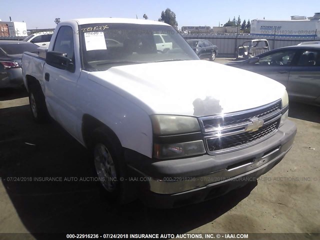 3GCEC14XX6G192106 - 2006 CHEVROLET SILVERADO C1500 WHITE photo 1