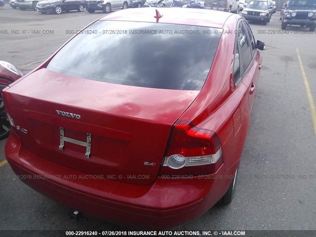 YV1MS382252050231 - 2005 VOLVO S40 2.4I RED photo 4