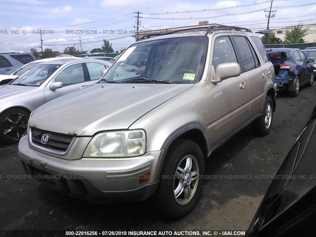 JHLRD1878YC046823 - 2000 HONDA CR-V SE/EX GOLD photo 2