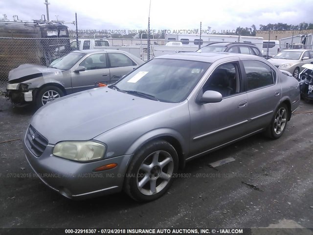 JN1CA31A2YT016247 - 2000 NISSAN MAXIMA GLE/GXE/SE GRAY photo 2