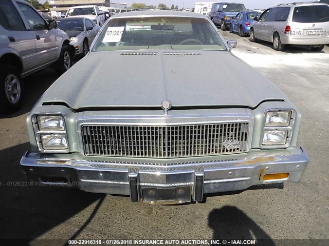 1D29L7Z475137 - 1977 CHEVY MALIBU  GREEN photo 6