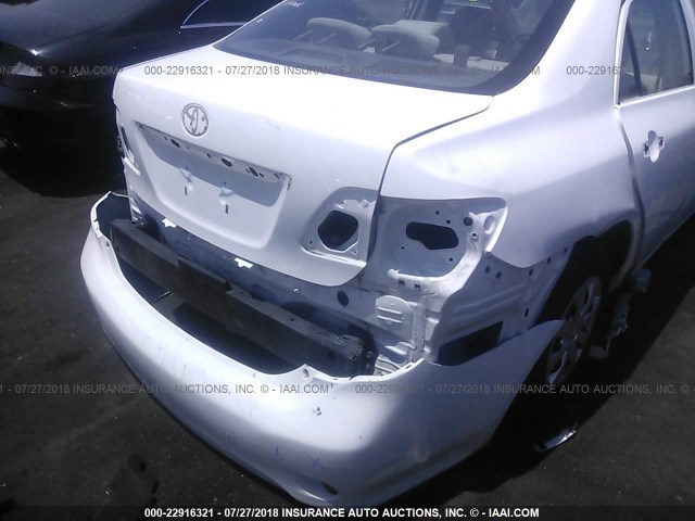 1NXBU4EE3AZ214544 - 2010 TOYOTA COROLLA S/LE/XLE WHITE photo 6