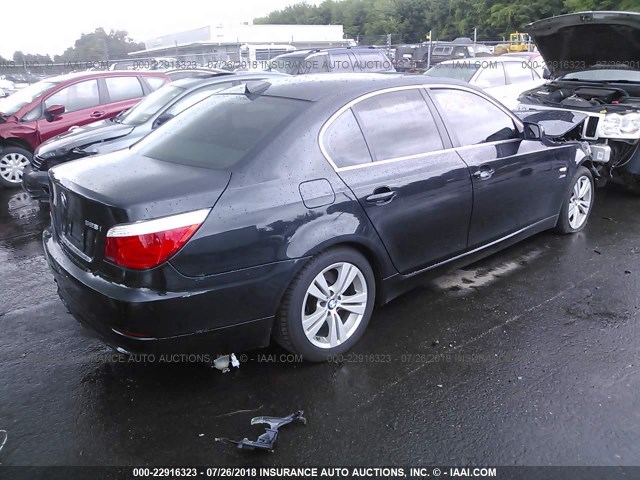 WBANV13599C155918 - 2009 BMW 528 XI BLACK photo 4