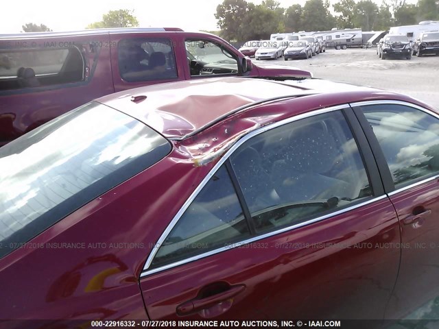4T4BF3EK1AR059573 - 2010 TOYOTA CAMRY SE/LE/XLE RED photo 6