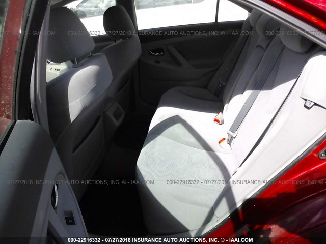 4T4BF3EK1AR059573 - 2010 TOYOTA CAMRY SE/LE/XLE RED photo 8
